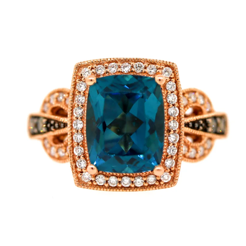 Elevate Your Jewelry Collection With Limited-Time Savings LeVian Berrylicious Blues Topaz Ring in 14k Rose Gold Elevate Your Jewelry Collection With Limited-Time Savings LeVian Berrylicious Blues Topaz Ring in 14k Rose Gold