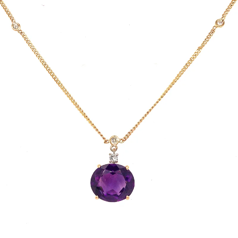 Premium Jewelry Now Available At Special Discounts Amethyst Diamond By the Yard Necklace Premium Jewelry Now Available At Special Discounts Amethyst Diamond By the Yard Necklace