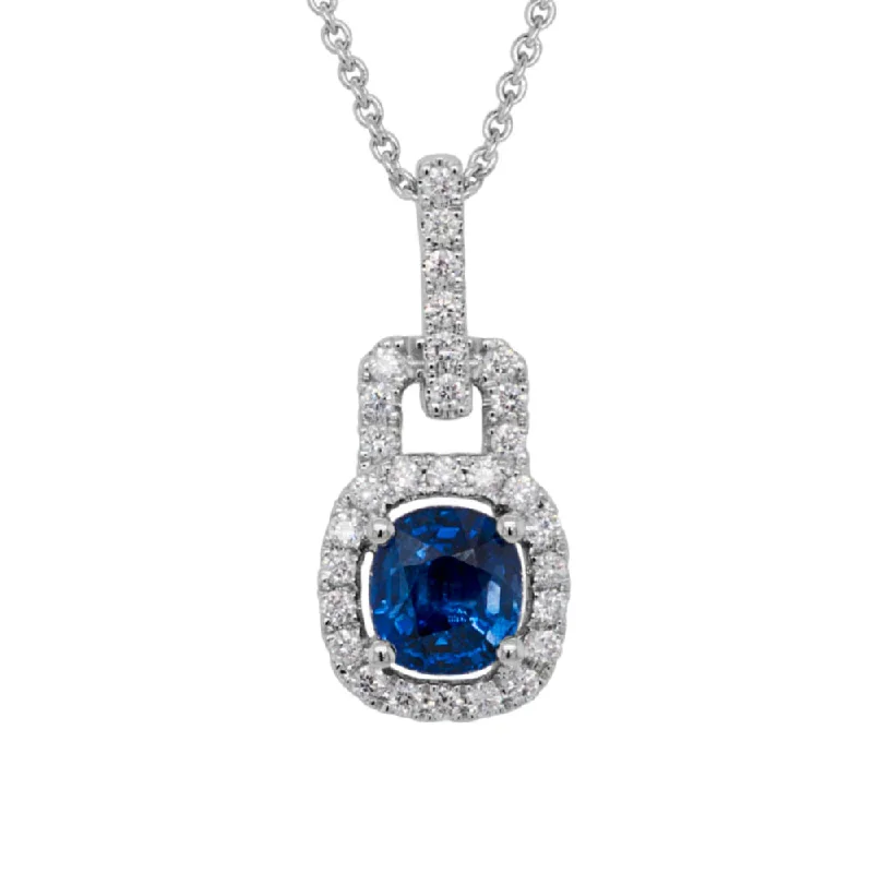 Premium Jewelry At Special Low Prices For A Limited Time 14w Blue Sapphire & Diamond Pendant Necklace Premium Jewelry At Special Low Prices For A Limited Time 14w Blue Sapphire & Diamond Pendant Necklace