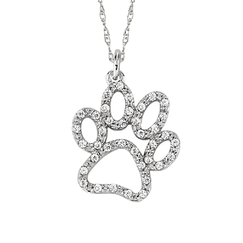 Affordable Glamour – Premium Jewelry At Special Prices 14k Diamond Dog Paw Pendant Necklace Affordable Glamour – Premium Jewelry At Special Prices 14k Diamond Dog Paw Pendant Necklace