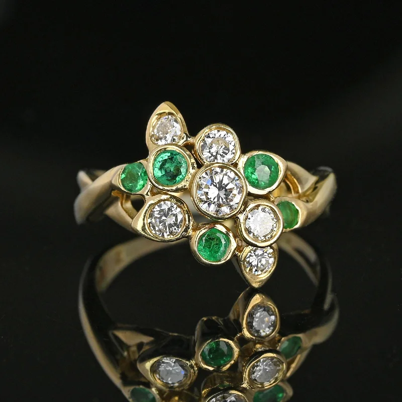 Timeless Jewelry Styles At Wallet-Friendly Prices 14K Gold Emerald .50 CTW Diamond Cluster Ring Timeless Jewelry Styles At Wallet-Friendly Prices 14K Gold Emerald .50 CTW Diamond Cluster Ring
