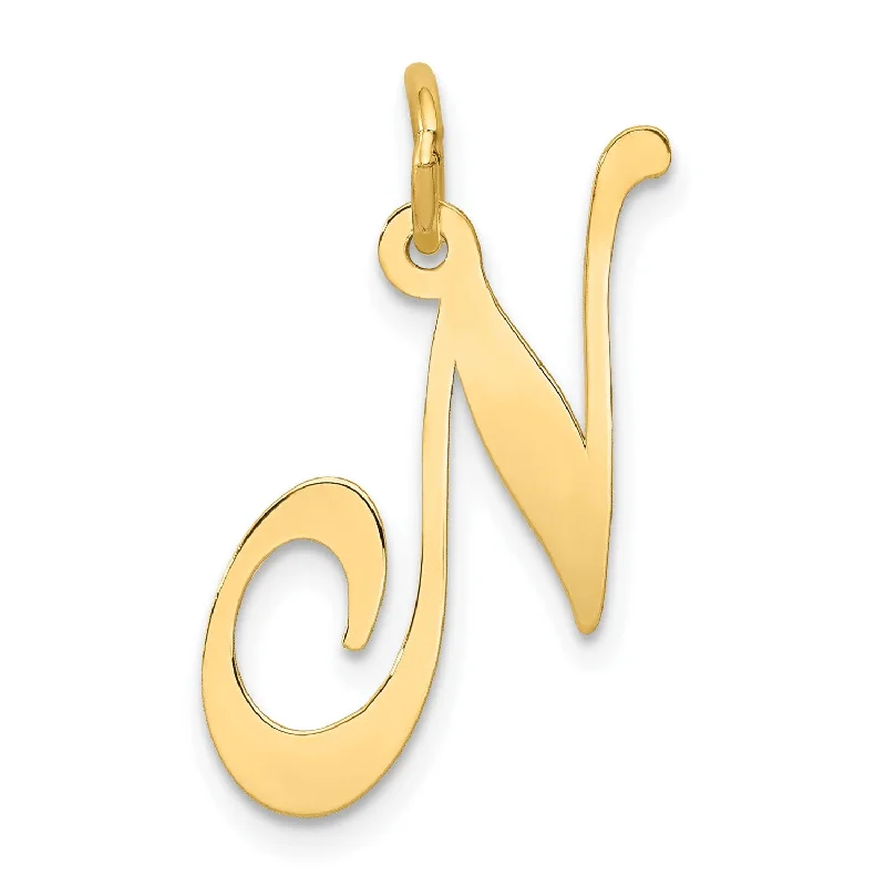 Shop Signature Jewelry Styles At Exclusive Prices 14k Large Fancy Script Initial N Charm Shop Signature Jewelry Styles At Exclusive Prices 14k Large Fancy Script Initial N Charm