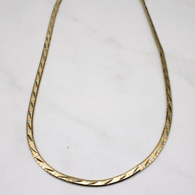 Affordable Glamour – Must-Have Jewelry At Special Rates 14k Tri Tone Gold Necklace | 16" |