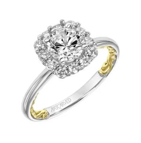 Dazzle In Elegance With Our Biggest Jewelry Sale 14K TWO TONE DIAMOND HALO ENGAGEMENT RING Dazzle In Elegance With Our Biggest Jewelry Sale 14K TWO TONE DIAMOND HALO ENGAGEMENT RING