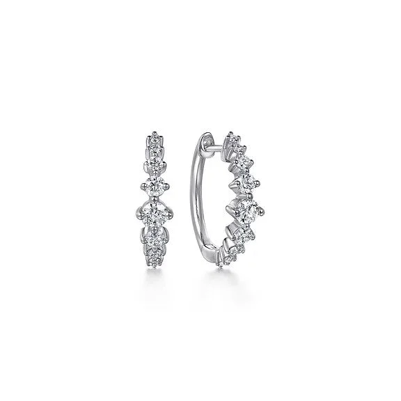 Unique Jewelry For Less – Shop The Sale Now 14K White Gold Graduating Diamond Huggie Earrings Unique Jewelry For Less – Shop The Sale Now 14K White Gold Graduating Diamond Huggie Earrings