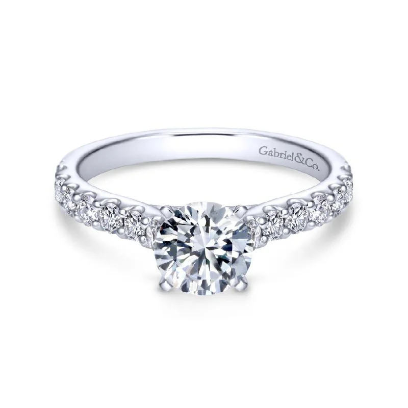 Seasonal Jewelry Sale – Upgrade Your Collection 14K White Gold Round Diamond Engagement Ring Seasonal Jewelry Sale – Upgrade Your Collection 14K White Gold Round Diamond Engagement Ring