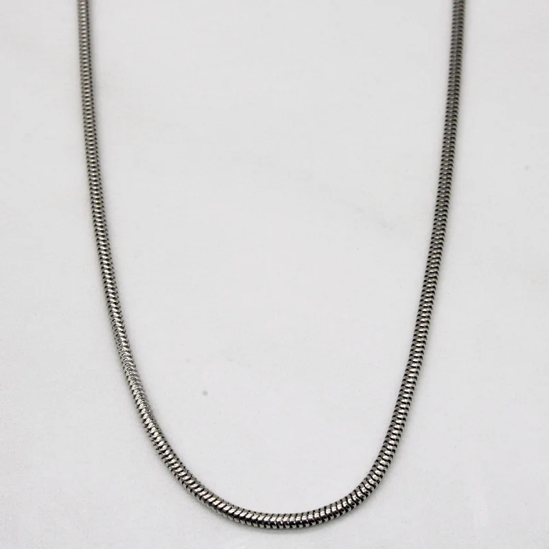 Exclusive Gemstone Jewelry Markdowns – Shop Now 14k White Gold Tube Chain | 17" |