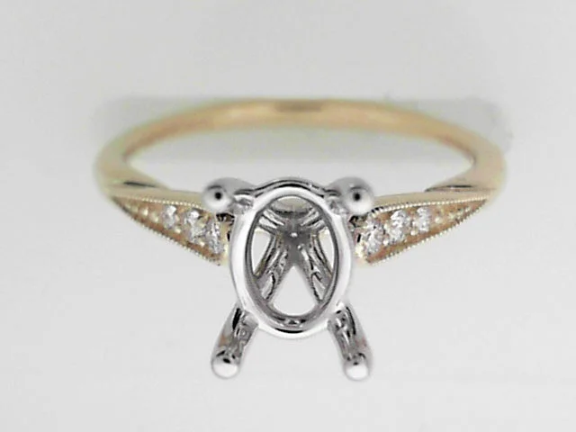 Flash Sale On Exquisite Jewelry – Don't Miss Out 14K White-Yellow Gold Oval Diamond Engagement Ring (Setting Only) Flash Sale On Exquisite Jewelry – Don't Miss Out 14K White-Yellow Gold Oval Diamond Engagement Ring (Setting Only)