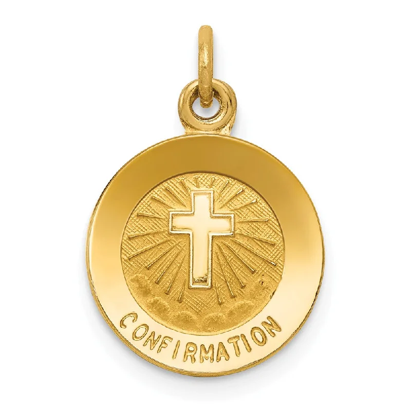 Affordable Luxury Jewelry – Style At A Great Price 14k Yellow Gold 12mm Confirmation Disc Charm Affordable Luxury Jewelry – Style At A Great Price 14k Yellow Gold 12mm Confirmation Disc Charm