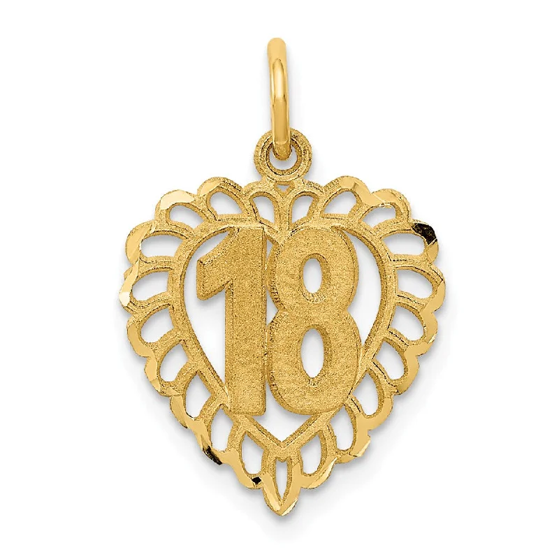 Sparkle For Less – Shop Our Limited-Time Jewelry Deals 14k Yellow Gold 18 Fancy Heart Charm or Pendant, 15mm Sparkle For Less – Shop Our Limited-Time Jewelry Deals 14k Yellow Gold 18 Fancy Heart Charm or Pendant, 15mm