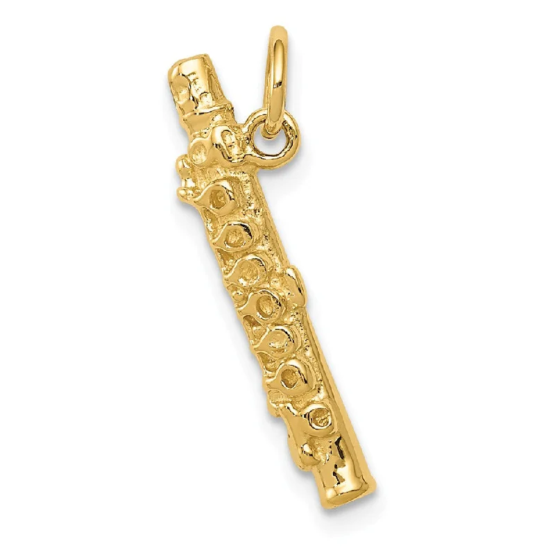 Shop High-Quality Jewelry At Jaw-Dropping Discounts 14k Yellow Gold 3D Flute Pendant Shop High-Quality Jewelry At Jaw-Dropping Discounts 14k Yellow Gold 3D Flute Pendant