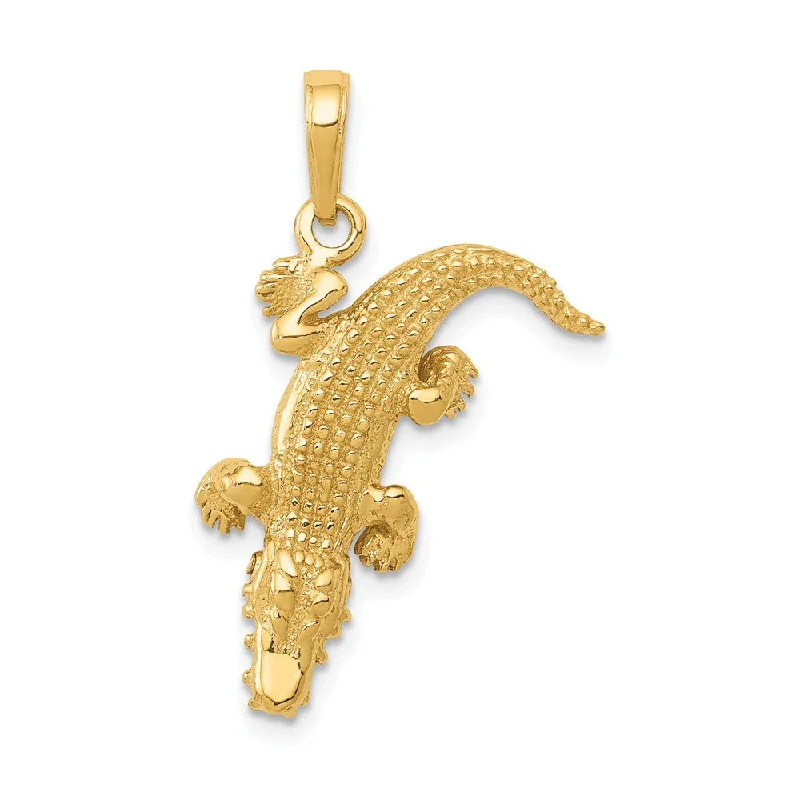 Limited-Time Jewelry Sale – Don't Miss Out On Dazzling Discounts 14k Yellow Gold 3D Moveable Alligator Pendant Limited-Time Jewelry Sale – Don't Miss Out On Dazzling Discounts 14k Yellow Gold 3D Moveable Alligator Pendant