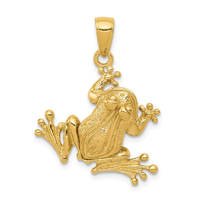 Accessorize For Less – Luxury Jewelry At Affordable Prices 14k Yellow Gold Articulated 3D Frog Pendant Accessorize For Less – Luxury Jewelry At Affordable Prices 14k Yellow Gold Articulated 3D Frog Pendant