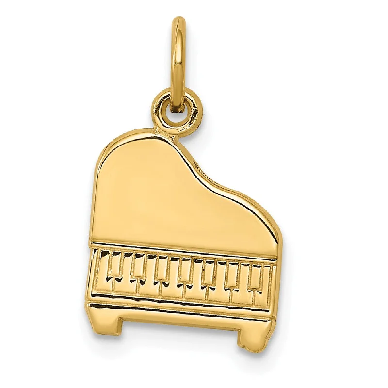 Dainty And Elegant Jewelry Now At Reduced Prices 14k Yellow Gold Baby Grand Piano Charm Dainty And Elegant Jewelry Now At Reduced Prices 14k Yellow Gold Baby Grand Piano Charm