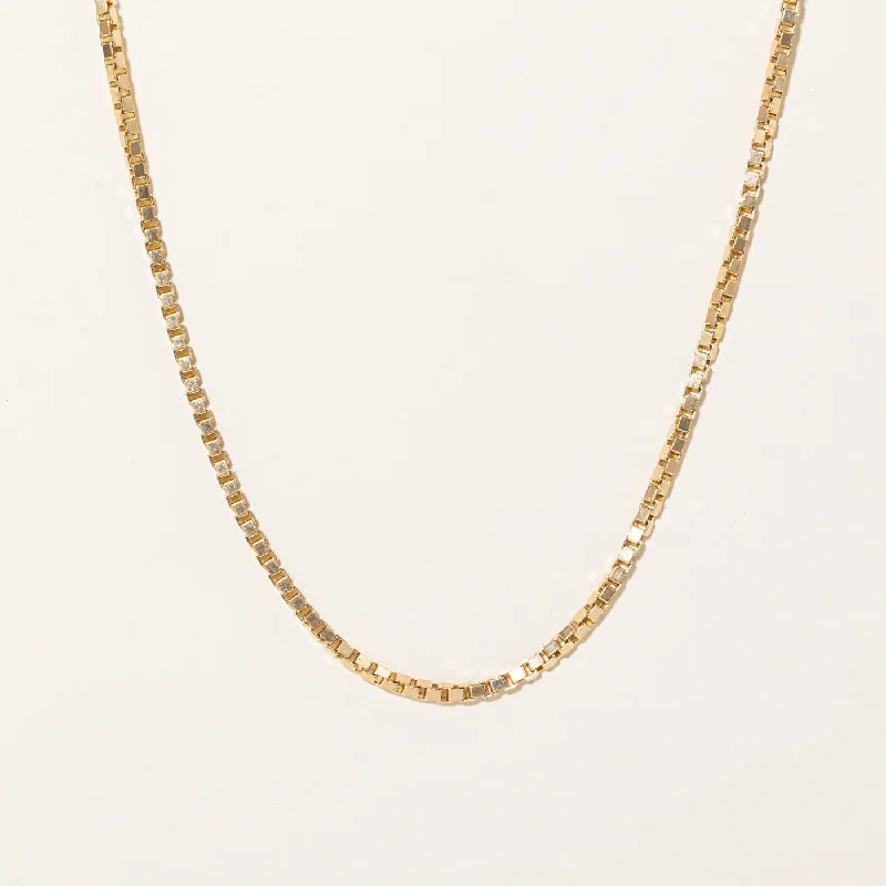 Grab Exquisite Jewelry At The Lowest Prices 14k Yellow Gold Box Link Chain | 24" |