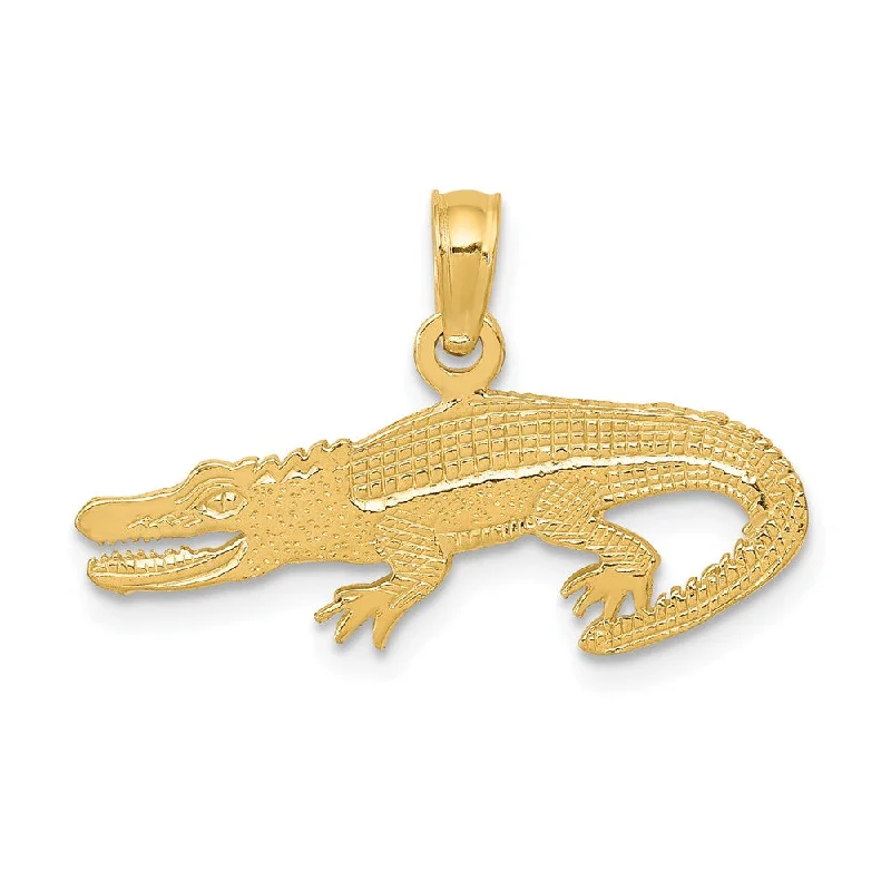 Timeless Beauty, Unbeatable Deals – Jewelry Sale On 14k Yellow Gold Flat Alligator Pendant, 23mm (7/8 Inch) Timeless Beauty, Unbeatable Deals – Jewelry Sale On 14k Yellow Gold Flat Alligator Pendant, 23mm (7/8 Inch)