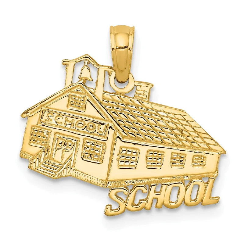 Elegant Jewelry At Unbeatable Prices – Shop Today 14k Yellow Gold Flat Schoolhouse Pendant Elegant Jewelry At Unbeatable Prices – Shop Today 14k Yellow Gold Flat Schoolhouse Pendant