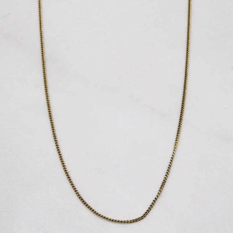 Romantic Heart-Shaped Jewelry For Special Gifts 14k Yellow Gold Curb Chain | 19" | Romantic Heart-Shaped Jewelry For Special Gifts 14k Yellow Gold Curb Chain | 19" |