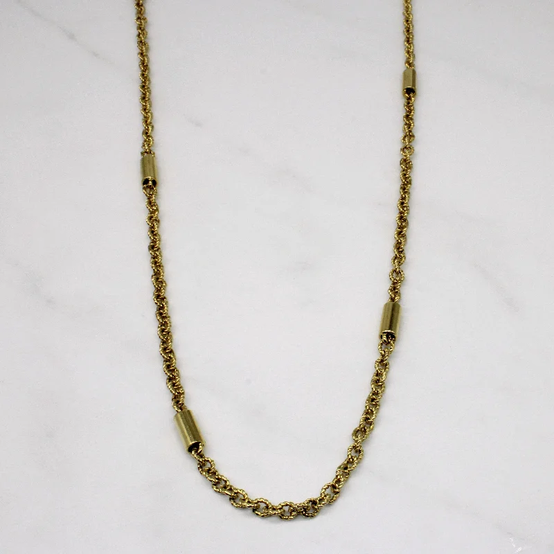 Trendy Minimalist Jewelry For Everyday Wear 14k Yellow Gold Necklace | 36" |
