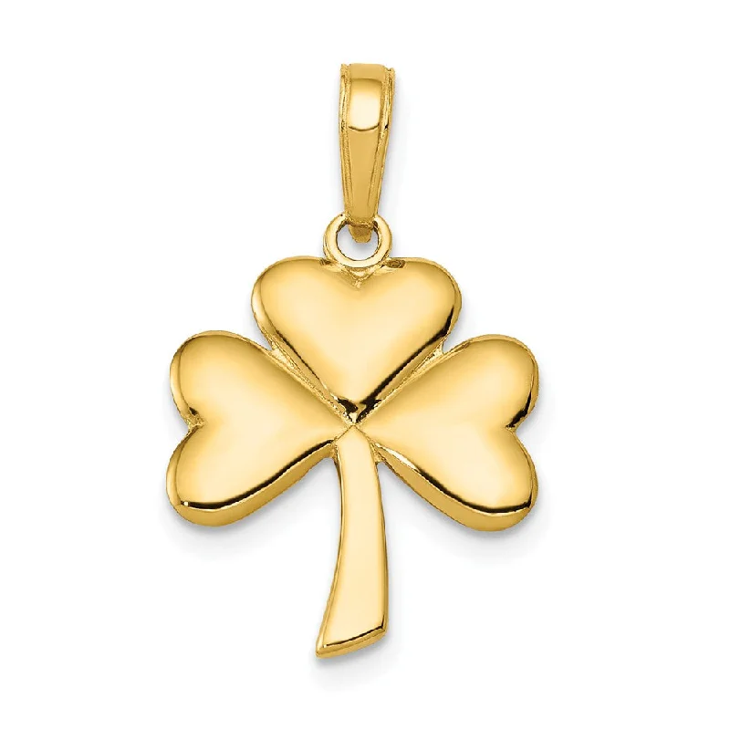 Limited-Time Jewelry Discounts – Shine Without The Splurge 14k Yellow Gold Polished Shamrock Pendant, 15mm (9/16 inch) Limited-Time Jewelry Discounts – Shine Without The Splurge 14k Yellow Gold Polished Shamrock Pendant, 15mm (9/16 inch)
