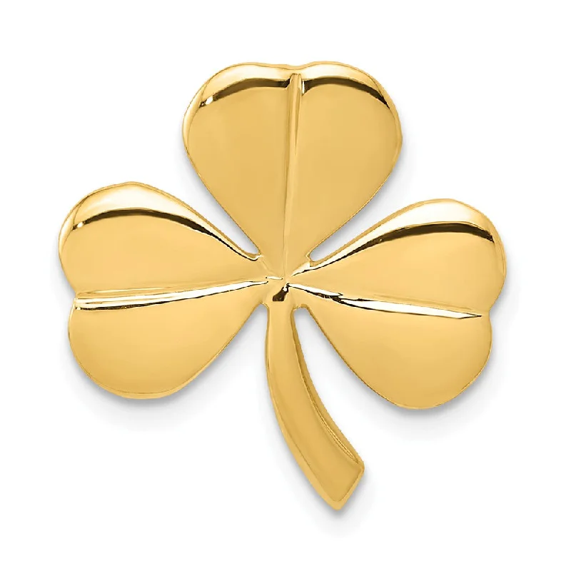 Jewelry Sale Bonanza – Grab Your Sparkle Now 14k Yellow Gold Polished Shamrock Slide Pendant, 18mm (11/16 inch) Jewelry Sale Bonanza – Grab Your Sparkle Now 14k Yellow Gold Polished Shamrock Slide Pendant, 18mm (11/16 inch)