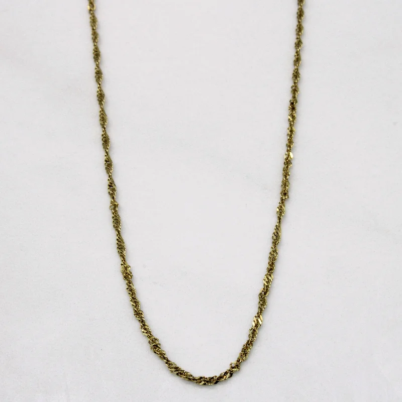 Handmade Pearl Jewelry For Timeless Elegance 14k Yellow Gold Singapore Chain | 16" | Handmade Pearl Jewelry For Timeless Elegance 14k Yellow Gold Singapore Chain | 16" |