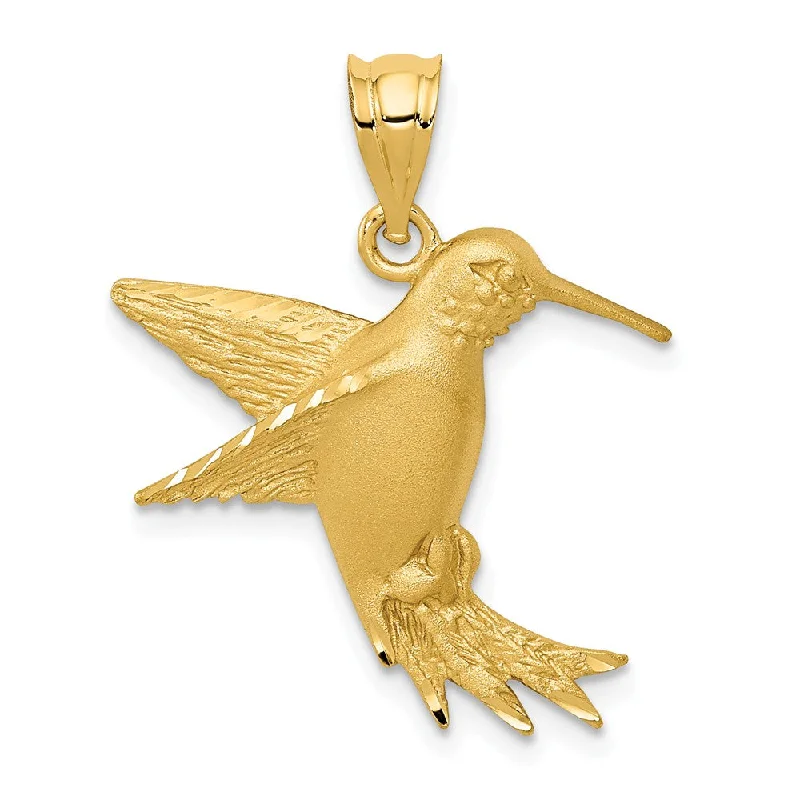 Shine Without Limits – Jewelry Sale Happening Now 14k Yellow Gold Satin Hummingbird Pendant Shine Without Limits – Jewelry Sale Happening Now 14k Yellow Gold Satin Hummingbird Pendant