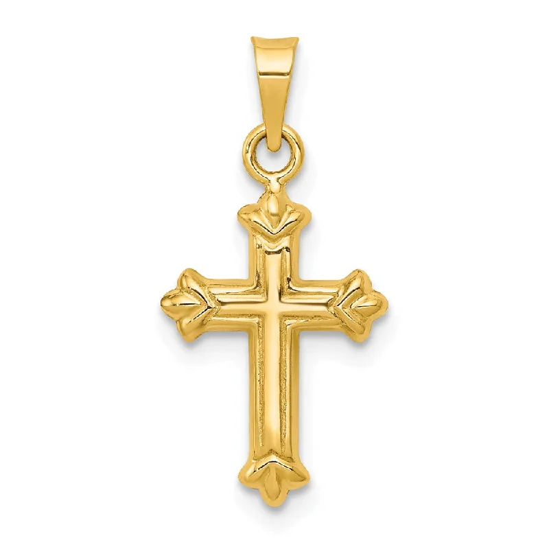 Best Jewelry Deals – Premium Quality At Exclusive Discounts 14k Yellow Gold Small Hollow Fleur de Lis Cross Pendant Best Jewelry Deals – Premium Quality At Exclusive Discounts 14k Yellow Gold Small Hollow Fleur de Lis Cross Pendant