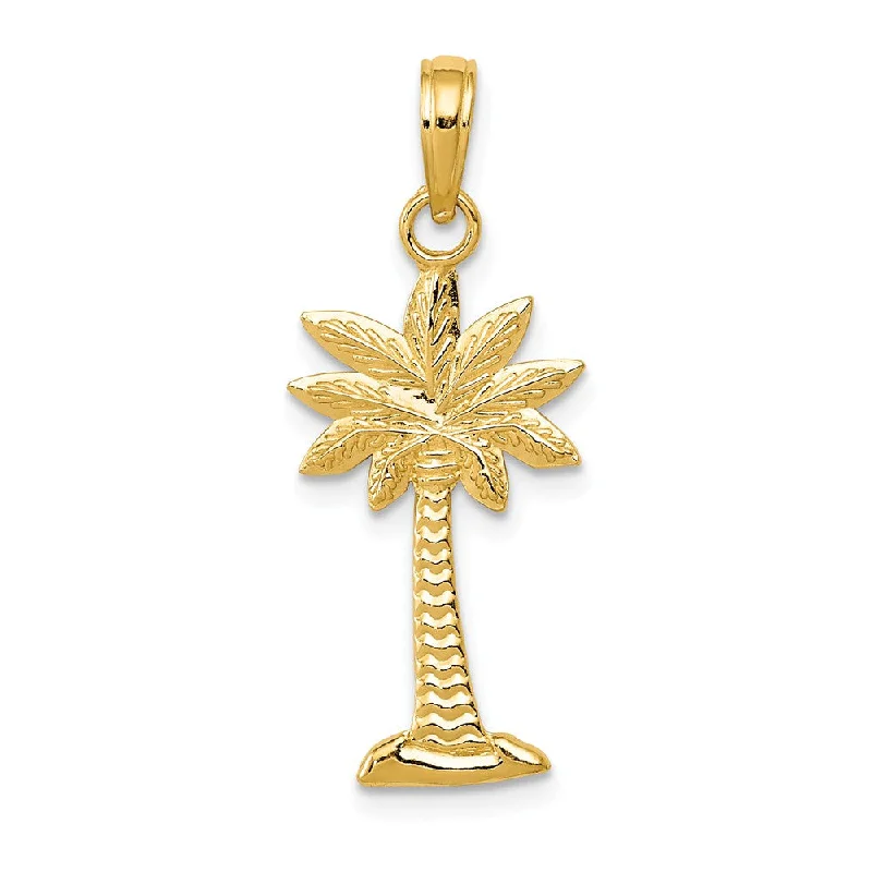 Elegant Jewelry, Affordable Luxury – Shop Now 14k Yellow Gold Textured Palmetto Tree Pendant, 12 x 28mm Elegant Jewelry, Affordable Luxury – Shop Now 14k Yellow Gold Textured Palmetto Tree Pendant, 12 x 28mm