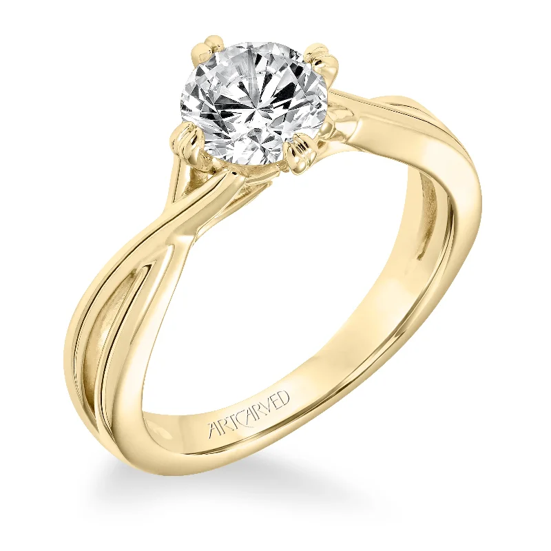 The Perfect Accessory For Less – Jewelry Sale Live ARTCARVED 14K Yellow Gold Twist Solitaire The Perfect Accessory For Less – Jewelry Sale Live ARTCARVED 14K Yellow Gold Twist Solitaire