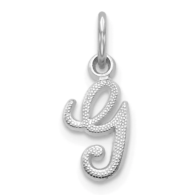 Breathtaking Jewelry At Limited-Time Savings 14KT White Gold 16X7MM Initial Pendant; Initial G. Chain not Included Breathtaking Jewelry At Limited-Time Savings 14KT White Gold 16X7MM Initial Pendant; Initial G. Chain not Included