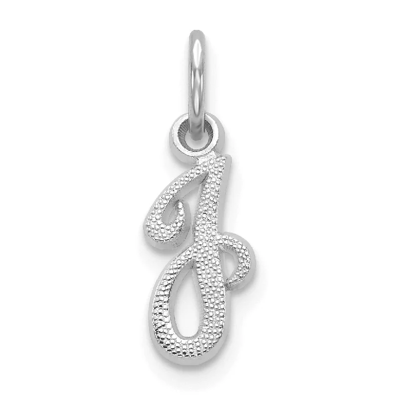 Limited-Stock Jewelry Sale – Shop Before It's Gone 14KT White Gold 16X7MM Initial Pendant; Initial J. Chain not Included Limited-Stock Jewelry Sale – Shop Before It's Gone 14KT White Gold 16X7MM Initial Pendant; Initial J. Chain not Included