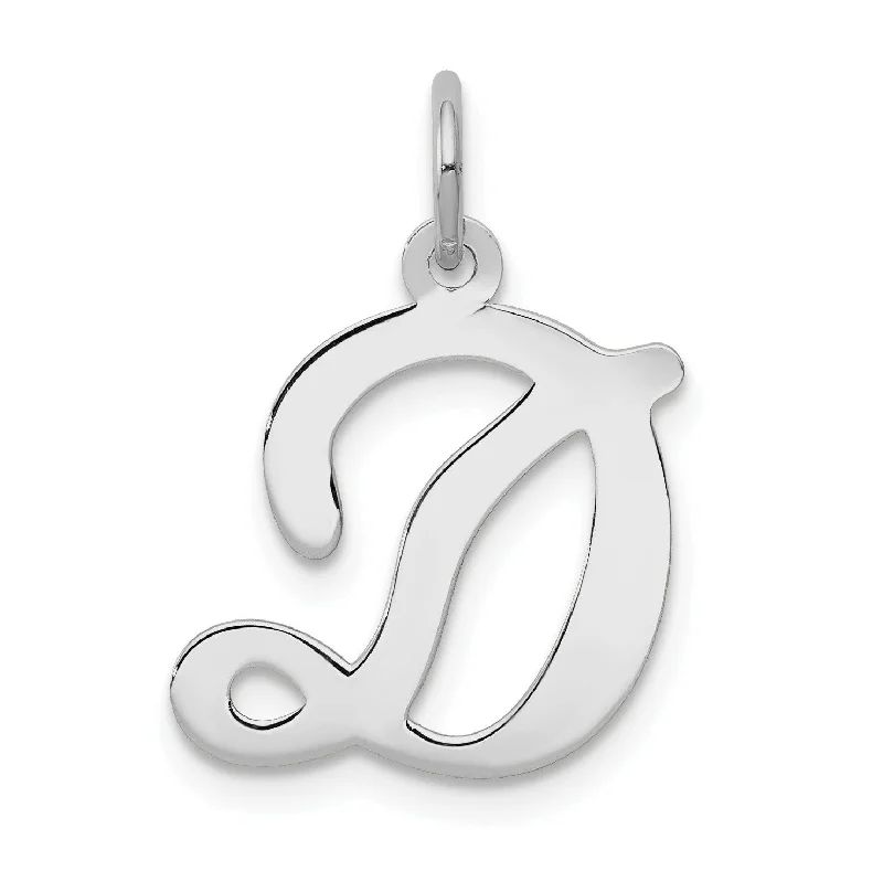 Seasonal Jewelry Clearance – Best Styles At The Lowest Prices 14KT White Gold 20X14MM Initial Pendant; Initial D. Chain not Included Seasonal Jewelry Clearance – Best Styles At The Lowest Prices 14KT White Gold 20X14MM Initial Pendant; Initial D. Chain not Included