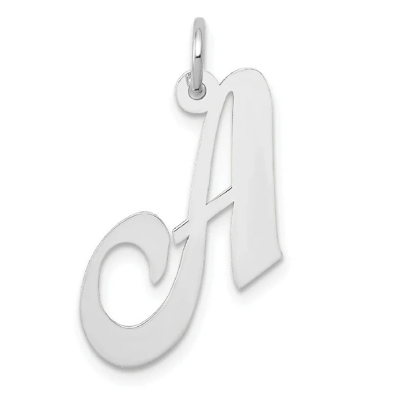 Get The Jewelry You Love At A Price You Love 14KT White Gold 20X21MM Initial Pendant; Initial A. Chain not Included Get The Jewelry You Love At A Price You Love 14KT White Gold 20X21MM Initial Pendant; Initial A. Chain not Included