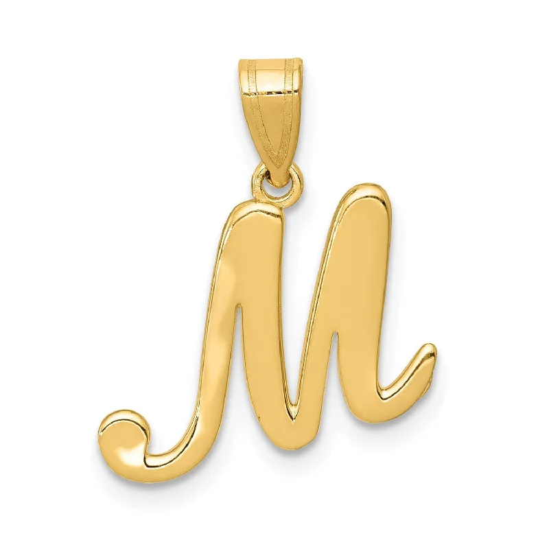 Bestselling Jewelry Now On Sale – Elevate Your Look 14KT Yellow Gold 18X12MM Initial Pendant; Initial M. Chain not Included Bestselling Jewelry Now On Sale – Elevate Your Look 14KT Yellow Gold 18X12MM Initial Pendant; Initial M. Chain not Included