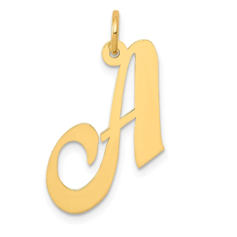 Exclusive Jewelry Sale – Shine For Less 14KT Yellow Gold 20X21MM Initial Pendant; Initial A. Chain not Included Exclusive Jewelry Sale – Shine For Less 14KT Yellow Gold 20X21MM Initial Pendant; Initial A. Chain not Included