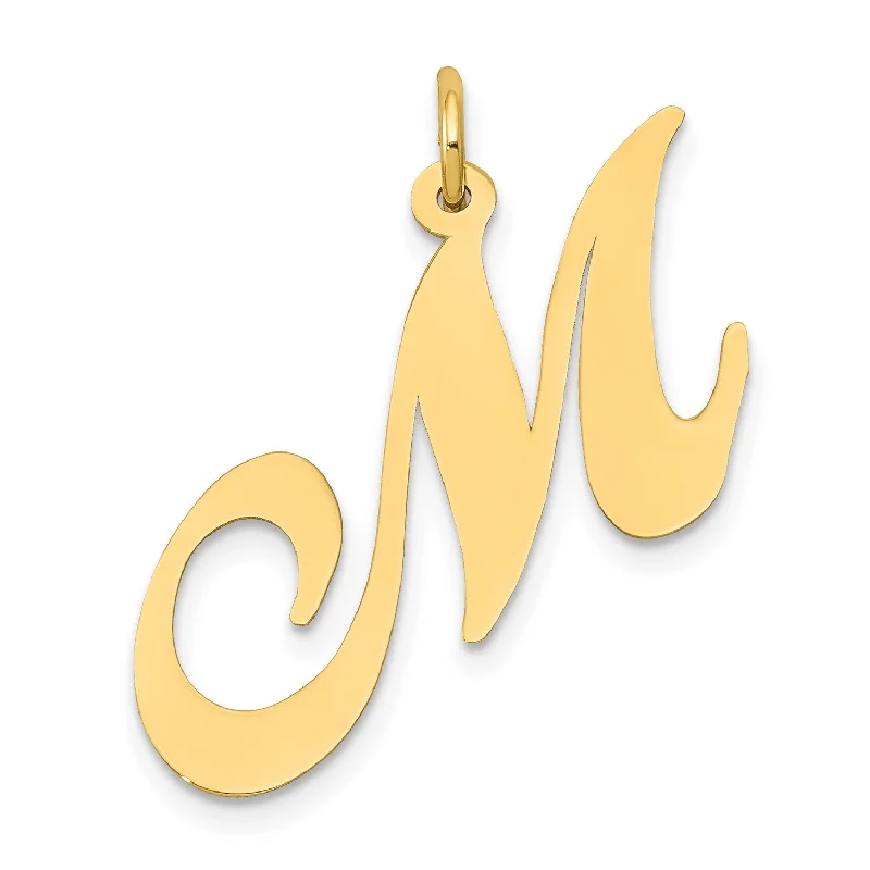 Grab Your Favorite Jewelry At The Lowest Prices 14KT Yellow Gold Initial Pendant; Initial M. Chain not Included Grab Your Favorite Jewelry At The Lowest Prices 14KT Yellow Gold Initial Pendant; Initial M. Chain not Included