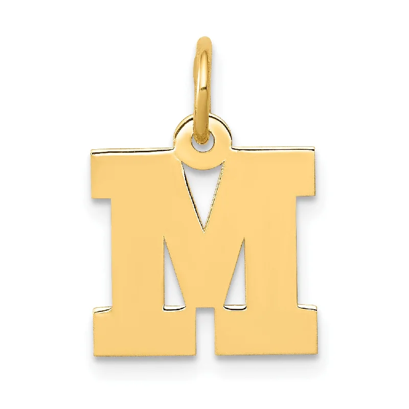 Limited-Time Offer On Elegant Jewelry Pieces 14KT Yellow Gold Initial Pendant; Initial M. Chain not Included Limited-Time Offer On Elegant Jewelry Pieces 14KT Yellow Gold Initial Pendant; Initial M. Chain not Included