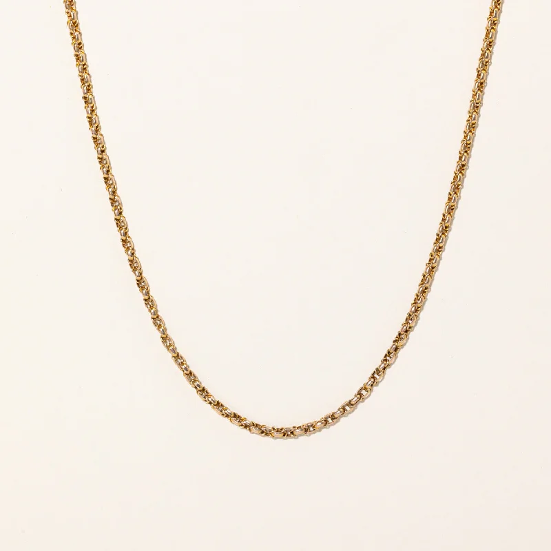 Handcrafted Beauty At Affordable Prices 15k Yellow Gold Necklace | 19" |