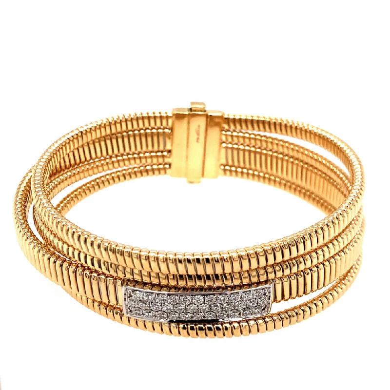 Personalized Jewelry Sale – Unique Pieces At Great Prices 18k Gold Pave Diamond Four Strand Bangle Bracelet Personalized Jewelry Sale – Unique Pieces At Great Prices 18k Gold Pave Diamond Four Strand Bangle Bracelet