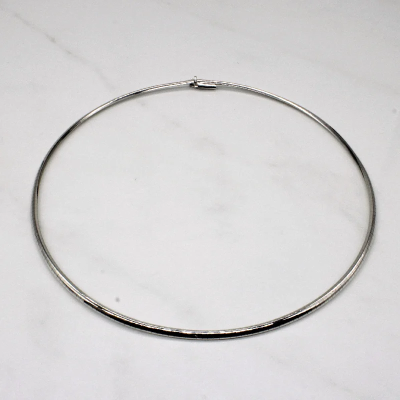 The Jewelry Sale You've Been Waiting For Is Here 18k White Gold Flat Link Necklace | 16" | The Jewelry Sale You've Been Waiting For Is Here 18k White Gold Flat Link Necklace | 16" |