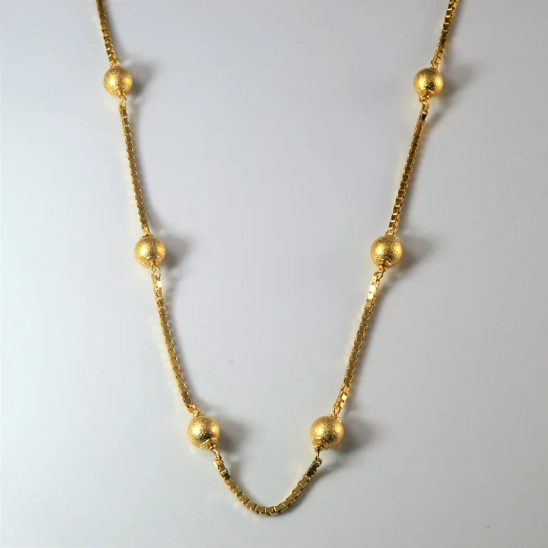 Shop Handcrafted Jewelry At Special Promotional Rates 18k Yellow Gold Ball Chain | 26" | Shop Handcrafted Jewelry At Special Promotional Rates 18k Yellow Gold Ball Chain | 26" |