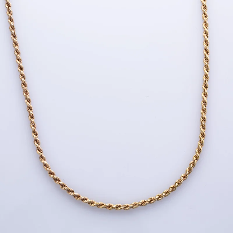 High-End Jewelry, Now More Affordable Than Ever 18k Yellow Gold Rope Chain | 20" |