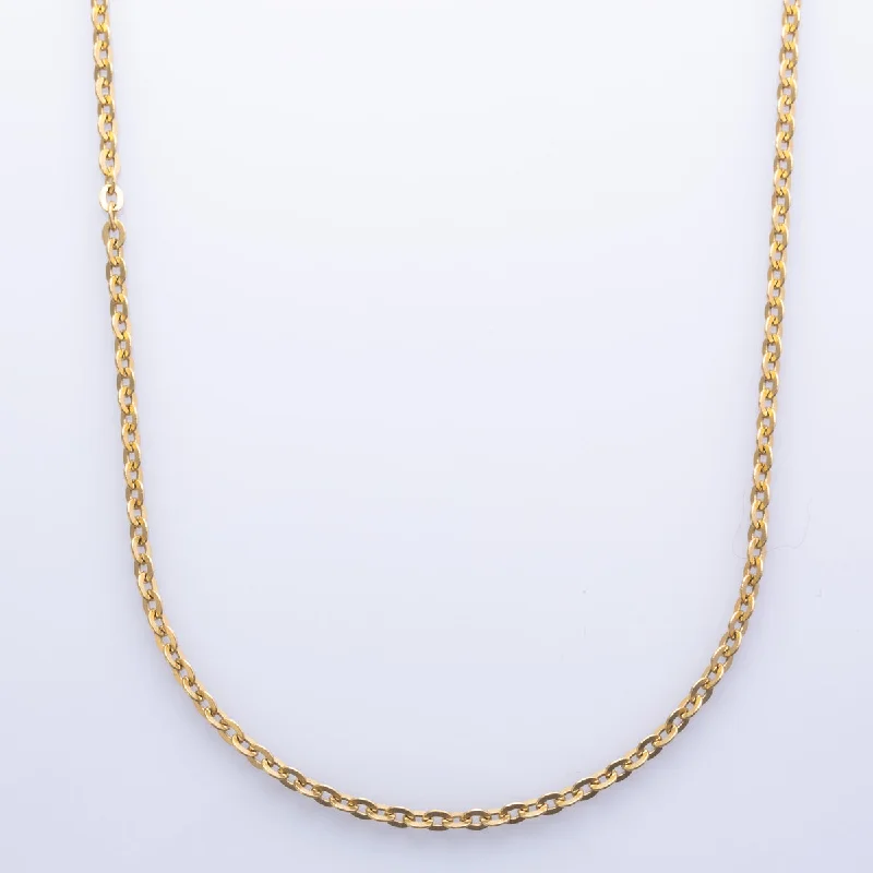 Save On Luxury Jewelry Pieces – Limited-Time Offers 18k Yellow Gold Italian Cable Chain | 24" |