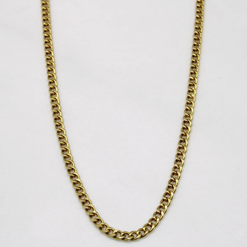 Trending Jewelry Now At Unbeatable Prices 18k Yellow Gold Curb Link Chain | 20" |