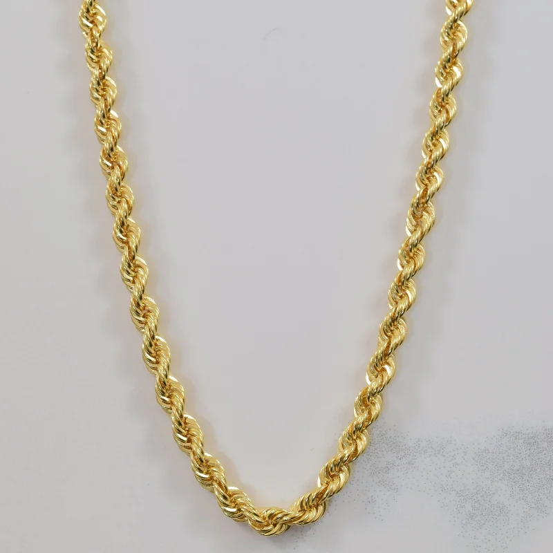 Unmissable Deals On Handmade Jewelry Collections 18k Yellow Gold French Rope Chain | 24.5" | Unmissable Deals On Handmade Jewelry Collections 18k Yellow Gold French Rope Chain | 24.5" |