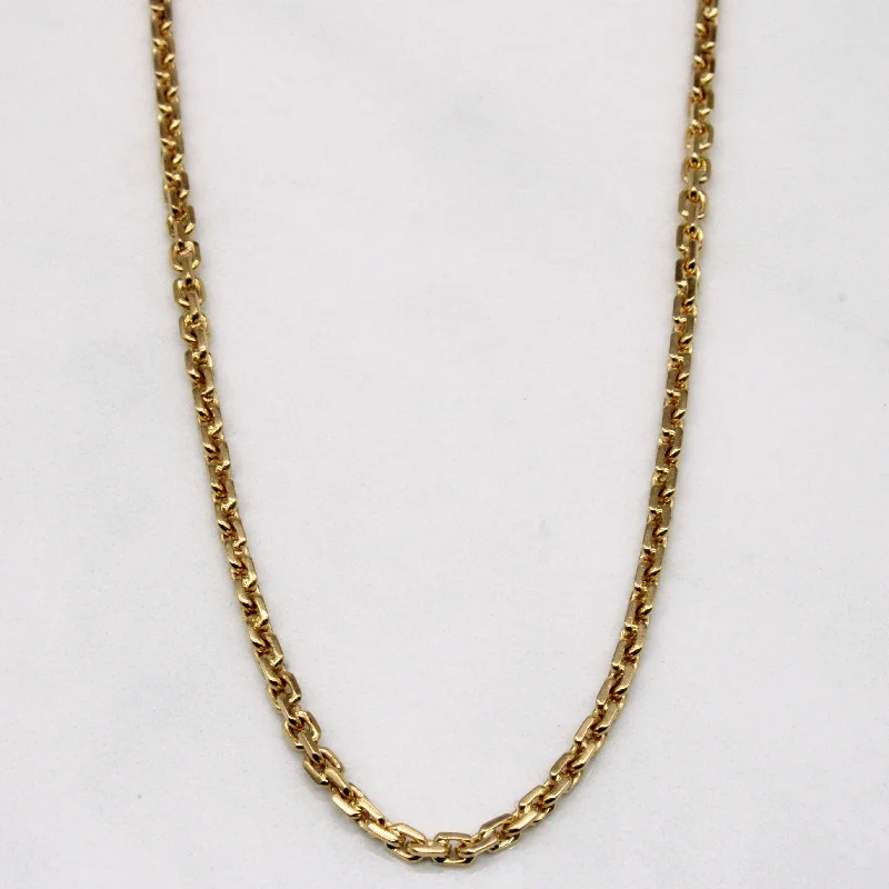 Premium Jewelry At Promotional Prices – Shine Today 18k Yellow Gold Rectangle Link Chain | 20" | Premium Jewelry At Promotional Prices – Shine Today 18k Yellow Gold Rectangle Link Chain | 20" |