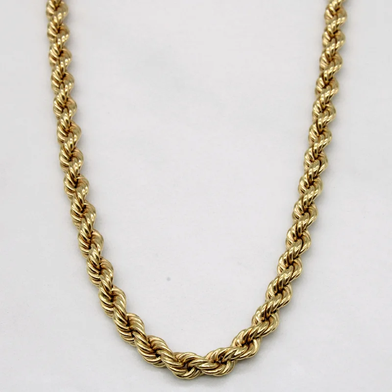 Limited-Time Jewelry Discounts – Shine Without The Splurge 18k Yellow Gold Rope Chain | 20" | Limited-Time Jewelry Discounts – Shine Without The Splurge 18k Yellow Gold Rope Chain | 20" |