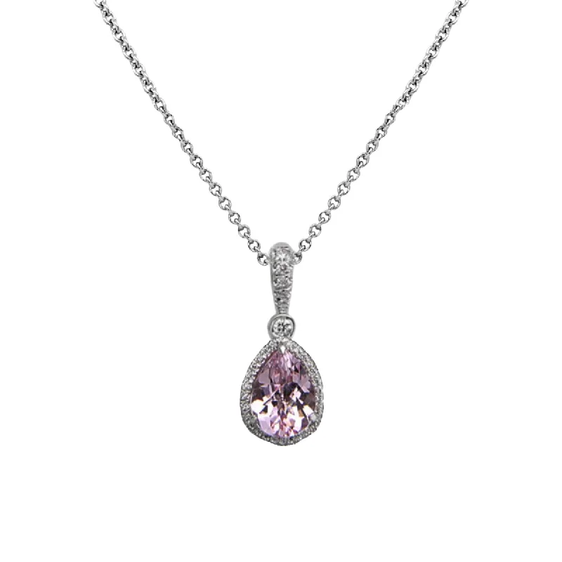 Exclusive Online Jewelry Sale – Don't Wait Reversible Morganite Pendant with Pink Sapphire and Diamond Accents Exclusive Online Jewelry Sale – Don't Wait Reversible Morganite Pendant with Pink Sapphire and Diamond Accents