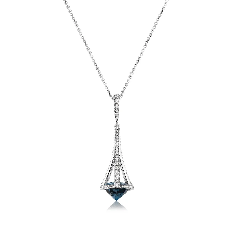 Stunning Jewelry At Even More Stunning Prices London Blue Topaz & Diamond Pastel Chandelier Pendant Stunning Jewelry At Even More Stunning Prices London Blue Topaz & Diamond Pastel Chandelier Pendant